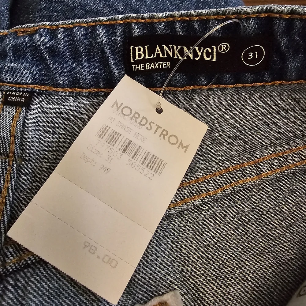 Blank NYC The Baxter Ribcage Straight Leg Jeans in Medium Wash - Picture 6 of 12